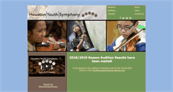 Desktop Screenshot of houstonyouthsymphony.com
