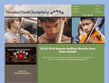 Tablet Screenshot of houstonyouthsymphony.com